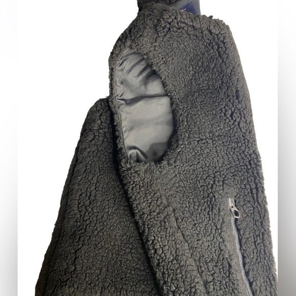 MADEWELL SHERPA FAUX FUR ZIPPERED VEST WITH POCKETS SIZE XS - Picture 8 of 9